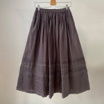 Johnature Vintage Ramie Patchwork Naiste seelikud Spring Mori elastse v&ouml;&ouml;koha &uuml;hev&auml;rvilised naiste seelikud One Size hall v&auml;rv