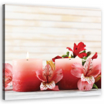 L&otilde;uenditr&uuml;kk Flower Candles Pink 30x30 roosa