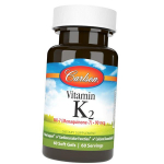 K2-vitamiin, menakinoon 7, vitamiin K2 MK-7 90, Carlson Labs 60 geelikapslit (36353098) 60softgels
