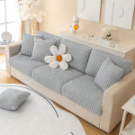 Elastne sektsioondiivani istmepadja kate Paks tugitooli istmekate L-kujuline diivanikatted m&ouml;&ouml;bli katted elutuppa Normal Size (S)-1pc kollane