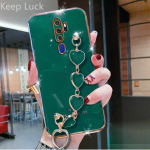 OPPO A76 Case Luksuslik s&uuml;damek&auml;ev&otilde;ru &uuml;mbris OPPO A5 A9 A15 A15S A52 A53 A54 A72 A73 A74 A94 F11 F17 F19 Pro Realme C15 C21 jaoks OPPO A5 2020 tumeroheline v&auml;rv