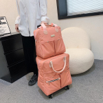 L&uuml;himaareisikott Suure mahutavusega pagasi kott pardaleminekuks Kerge &auml;rireisi pagasikott S+M roosa