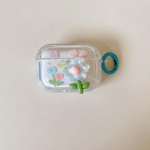 Ins Cartoon 3D Flower Butterfly Cute Relif juhtmevaba Bluetoothi ​​laadimiskarp Apple Airpodidele 1 2 Pro 3 2. k&otilde;rvaklappide &uuml;mbris Conque For Airpods Pro