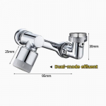 1080 kraadi p&ouml;&ouml;ratav pikendussegisti pihustipea universaalne vannitoa kraani pikendusadapter Aeraator 2 pihustusrežiimi kraani pikendus HMKH YSXX h&otilde;be