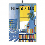 Balerina Library Lion The New Yorkeri ajakiri Seinakunst L&otilde;uendimaal Plakatid ja Prindid Seinapildid elutoa sisekujunduseks Ilma raamita 21*30cm