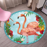 P&otilde;hja-Euroopa Flamingo &Uuml;kssarvik &Uuml;mar vaip Multifilm elutuba Magamistuba Lapsed M&auml;nguvaip Tool Rippkorv Ring Libisemiskindel matt Diameter 60cm