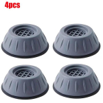4 tk vibratsioonivastaste padjade pesumasina vaikse kummist jalaga k&uuml;lmiku alus Fikseeritud libisemisvastase jalapadja kronsteini tarvikud 8cm 4PCS hall