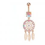 1 tk rippuv nabar&otilde;ngas Star Dreamcatcher ketiga naba augustamine naistele kehaehted