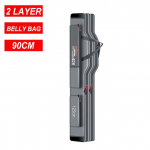 Terasest traatservaga kaasaskantav kalastuskott, mitmeotstarbeline paks veekindel, vastupidav &uuml;mbris &otilde;ngeritva kott kalastustarvete kott X277G 2Layer 90 cm Belly