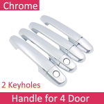 jaoks Toyota Avensis T250 T25 2003~2009 kroomitud uksek&auml;epideme kate auto tarvikud kleebised kaunistuse komplekt 2004 2005 2006 2007 2 Keyhole 4 Door gray