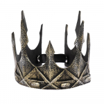 Retro King Crown Tiara PU vaht Halloween Stage Performance Cosplay kost&uuml;&uuml;mi rekvisiidid