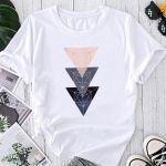 (Aasia suurus) Print Graphic Tee Naiste naiste suvine topp Naiste T-r&otilde;ivad Akvarell Abstract Trend 90s vabaaja mood l&uuml;hikeste varrukatega T-s&auml;rk S