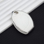2/3 nupud, pehme TPU autov&otilde;tme kaane &uuml;mbris kest puldihoidiku kaitse Toyota Malaysia Truguard VG alarm Cobra tarvikutele 2 button key cover valge