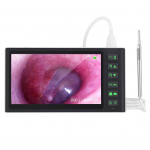 Digitaalne otoskoop 7-tolline k&otilde;rglahutusega ekraan 300 mA 3,9 mm k&otilde;rvakaamera k&otilde;rvavaha eemaldamiseks valge/must