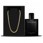 VILLAIN Gold Combo, OUD parf&uuml;&uuml;mvesi 100 ml ja 18k mikrokullatud kett -