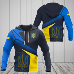 UKRAINA KAART LIPP Pool-Soome 3D-print Meeste kapuuts Pullover Meeste dressipluus Kapuutsiga Jersey Spordidressid V&auml;lisr&otilde;ivad Kevad-s&uuml;gismantel M