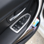 4 tk / komplekt roostevabast terasest auto ukseakna l&uuml;liti katte trimmi kleebis BMW F30 F34 320 328I GT 2013-2016 jaoks