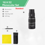 HD kaasaskantav sihik 16x52 kahe fookusega monokulaarne teleskoop jahi- ja t&auml;ppisbinoklid 66 m/8000 m turismip&uuml;&uuml;giks Y stripe(standard)