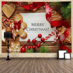 J&otilde;ulude piparkoogimeeste kujundus tuba vaip Magamistoa voodi taustal seinavaip elutoa kodukaunistamiseks 95x73cm