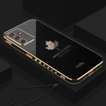Luksuslik vahtralehe &uuml;mbris 54 14 34 Samsung Galaxy A54 A14 A24 A34 A13 5g A04 4g A24 silikoonkate A04s A04e A14 5G must/kuld