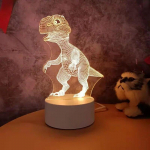 3D-lamp Akr&uuml;&uuml;l-LED-&ouml;&ouml;valgustid karu dinosaurused, lapse &ouml;&ouml;valgustid magamistoa kaunistamiseks j&otilde;ulukaunistused, pulmapeo soodustused USB Warm Light