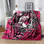 3D Monster High Anime multifilmi tekk, pehme tekk koju magamistoa voodi diivan pikniku reisikontori puhkekate lastele 130x150cm