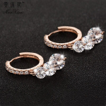 1 tk elegantsed kristallist pikad k&otilde;rvar&otilde;ngad Korea temperamendiga lihtsa moe k&otilde;rvar&otilde;ngad armsad metsiku tsirkoon k&otilde;rvar&otilde;ngad valge