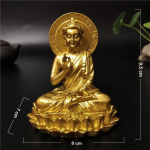 Kuldne Buddha kuju Hindu Jumal Skulptuur Kujukesed Ornamendid Vaigust K&auml;sit&ouml;&ouml; &Otilde;nnelikud kingitused Rikkus kodukaunistuseks Buddha kujud kuld