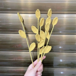 1 tk viimistletud k&auml;sitsi heegeldatud lilled, puuvillased kunstlehed, rohelised heegeldatud eukal&uuml;pt J