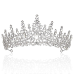 Pulmakroon Pea Aksessuaarid Pruudi Elegantne Euroopa ja Ameerika Luksuslik Rhinestone Pulma&otilde;htus&ouml;&ouml;k Pulma stiilis kroon