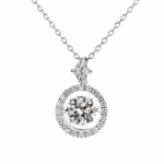 D-v&auml;rvi 1/0,8 CT moissanite ripats naistele, simuleeritud teemantkaelakee S925 sterlingh&otilde;bedast ehetest t&uuml;drukule s&otilde;brap&auml;eva kingitus 0.8 CT