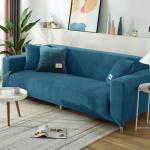 Velvet Plush diivani kate Stretch k&otilde;ikeh&otilde;lmav diivani katted elutoa jaoks Solid diivanikatted Tugitooli kate 2seater 145-185cm
