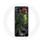 Vivo Y72 Pionus Parrot Case Punane Roheline