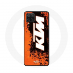 Samsung Galaxy A12 &uuml;mbris KTM Logo valge oranž taust