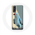 Coque Vivo Y72 Perruches perroquets Bleu