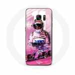 &Uuml;mbris Samsung Galaxy S7 Edge Formula 1 Sergio P&eacute;rez F1 Driver Pink jaoks