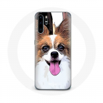 Coque pour Huawei P30 &Eacute;pagneul nain continental papillon Chiot Blanc et marron