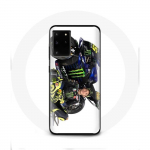 Valge taustaga &uuml;mbris Samsung Galaxy S11 Plus Valentino Rossi Speedi draiveri jaoks