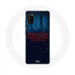 Coque pour Oppo A16 Stranger Things logo Fond Bleu de la saison 2
