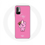 Coque pour Xiaomi Redmi Note 10T 5G BTS Bangtan Sonyeondan BT21 Shooky Suga Et Cooky Jungkook