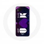 Coque pour Xiaomi Redmi 9C Bangtan Sonyeondan Logo BTS Et Logo ARMY I Purple You