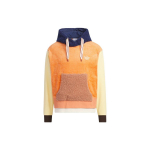 Adidas Originals Trefoil X Melting Sadness &Uuml;hiselt Br&auml;nditud J&auml;nese Tikand Kontrastne Krae Pikkade Varrukatega Huppar Unisex Topid Hele-Khaki-Pruun HY7255 XXS