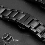 5-punktiline tahke roostevabast terasest rihm 12/13/14/15/16/17/18/19/20/21/22/23/24mm liblikas pandlaga meeste naiste metallist kellarihm 21mm