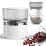 Pour Over kohvitilkuti 6,76oz 1-3 tassi Korduvkasutatav Pour Over kohvimasin Kohvi isepruuliv tilkuti valge