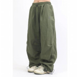 HOUZHOU &Uuml;lem&otilde;&otilde;dulised Cargo Langevarjup&uuml;ksid Naised Jaapani Stiil Gorpcore Laiad Jala Džoggerid Hipilikud Baggy Vintage Sweatpants P&uuml;ksid M roheline