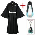Aime Tokitou Muichirou Cosplay Kost&uuml;&uuml;m Demon Slayer Cosplay Kimetsu No Yaiba Kisatsutai &Uuml;htne Parukas Halloweeni Kost&uuml;&uuml;m Naisele L