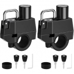 2PCS Motorcycle Helmet Lock, 7/8" 1" Motorbike Helmet Lock, Anti-Theft Helmet Security Lock with 2 Keys Fit for Motorbike Scooter Street Bike Small