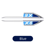 2pcs/Set For BMW X6 car Fender Metal Sticker Exterior Decorative Decals Modification Car Emblem Accessories