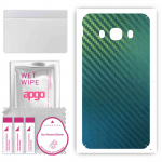 apgo Protective Skin Sticker for the back compatible with Samsung Galaxy J5 (2016), Wrap Film, Foil, Vinyl - Pattern Carbon Chameleon CAKA1
