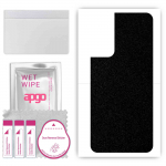 apgo Protective Skin Sticker for the back compatible with Infinix Hot 12 Pro, Wrap Film, Foil, Vinyl - Pattern Matte Black